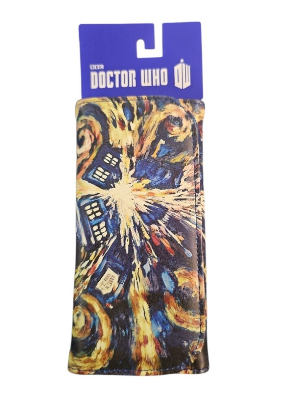 Doctor Who Van Gogh Exploding TARDIS Wallet NWT BBC Card Holder Clutch Whovian